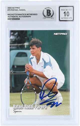 Rafael nadal autographed 2003 - rafael,