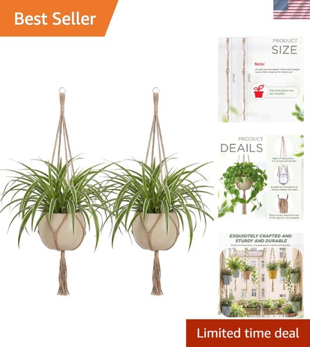 Set large macrame plant - 2,