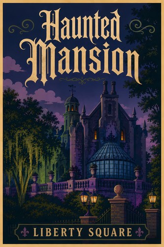 Haunted mansion exterior magic - mansion,