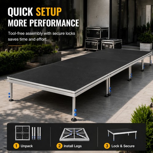 4x4ft 16x20ft portable stage - 4x4ft/16x20ft,