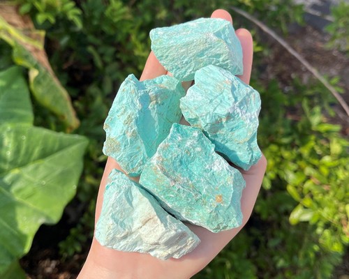 Rough turquoise stones - rough, large