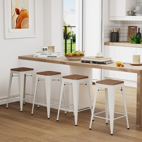 Backless metal barstools - metal,