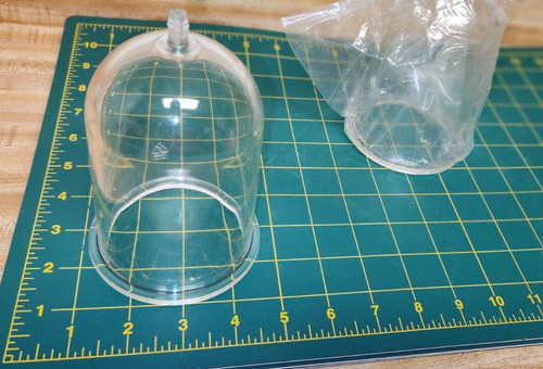 Vacuum bell jar - plastic, dome