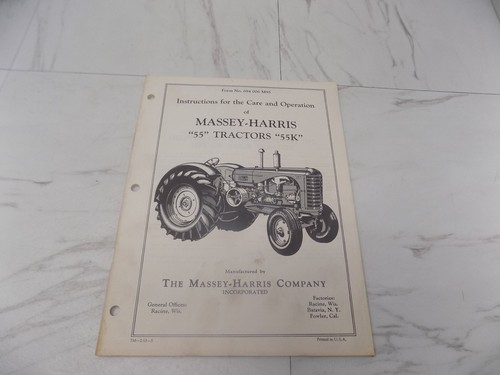 Massey harris 55k tractor - massey-harris,
