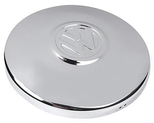 Single chrome hubcap late - chrome,