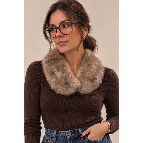 Vintage mink fur collar wrap - mink,