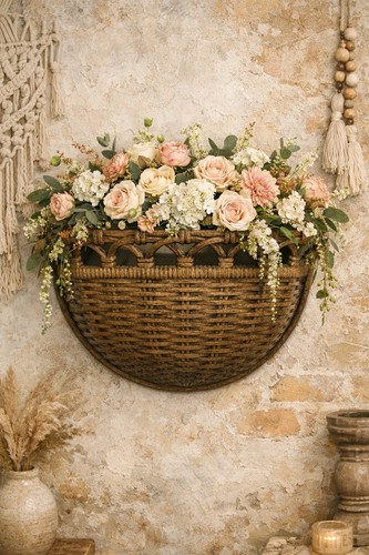 Vintage homco woven wall - woven,