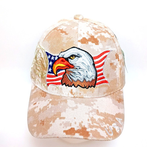 Usa eagle flag hat embroidered - usa,