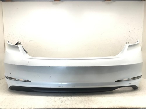 Rear bumper cover white - rear,