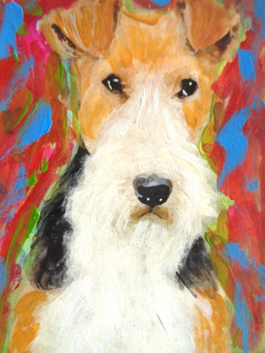 Aceo adorable wire fox - ,