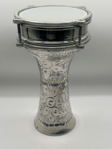 Hand engraved aluminum - engraved, darbuka