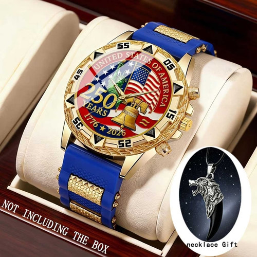 Men patriotic watch - watch, 250th