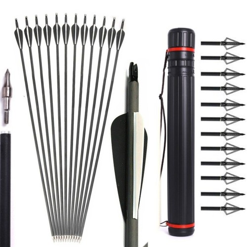 12pcs archery carbon - archery,