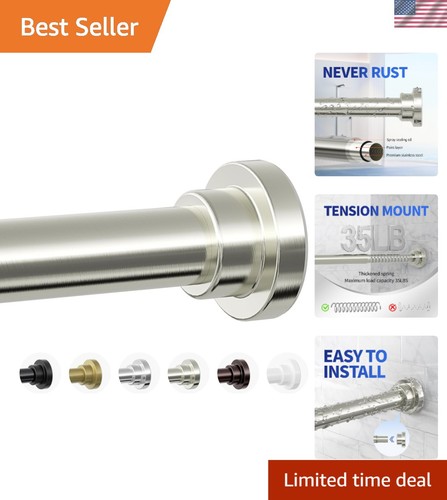 Heavy duty shower curtain rod - heavy,