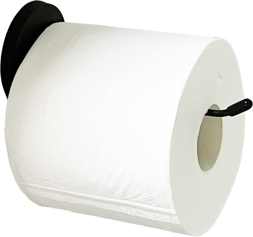 Magnetic black toilet - black, paper