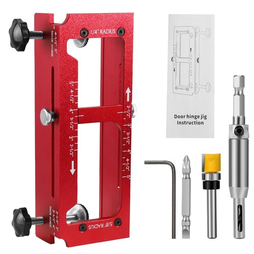 Door hinge jig - door, aluminum