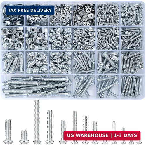 1080 pcs screws bolts - 1080, nuts