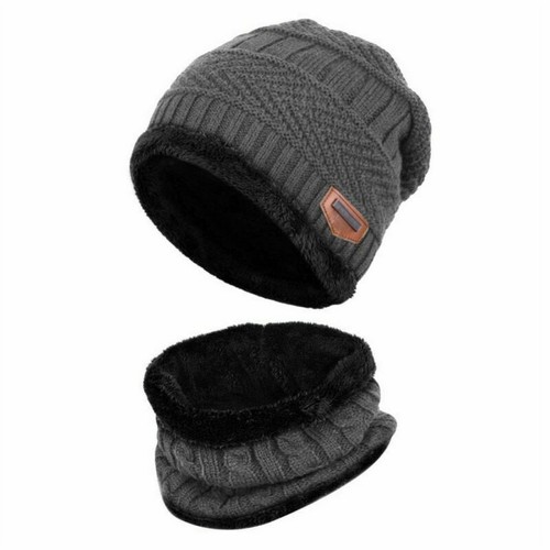 Warm knit hat scarf - warm, set