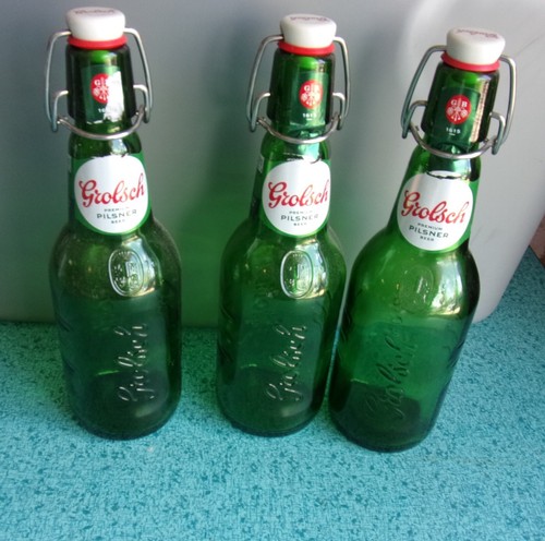 Grolsch beer bottles - , 16oz