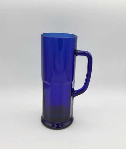 Cobalt blue glass mug beer - glass,