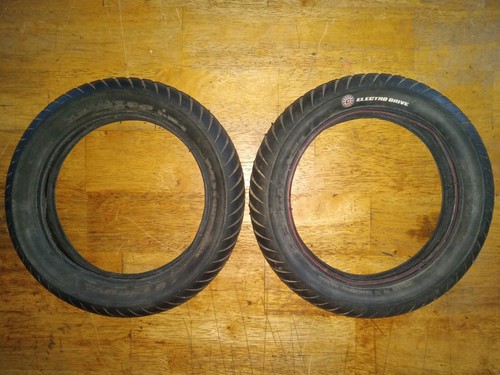 Two 5x3 chopper tires - two, 12.5x3