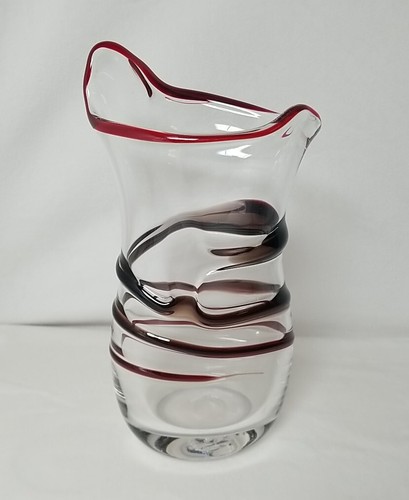 Vintage signed hand blown - signed,