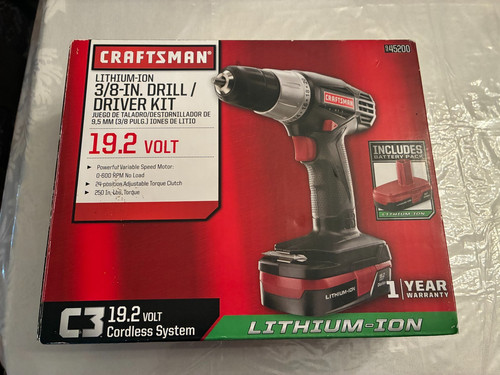 Craftsman lithium ion in - lithium-ion, 3/8-in