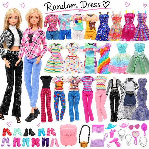 Pcs barbie clothes doll - 36,