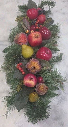 Sugared fruit 12 swag - 26”, 12"