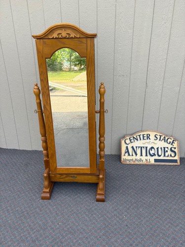 67715 oak cheval mirror - 67715,