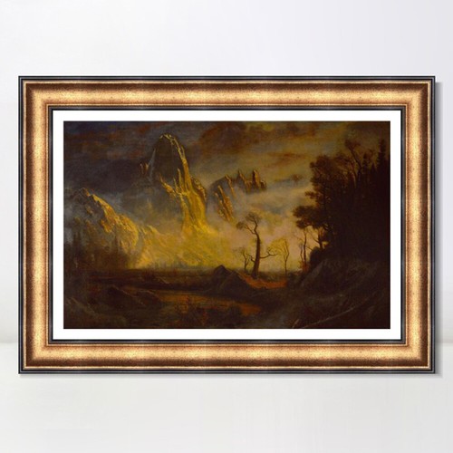 Framed canvas giclee - framed,