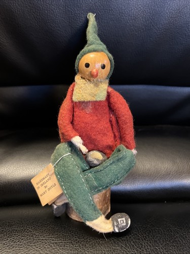 Vtg handmade leprechaun doll - leprechaun,