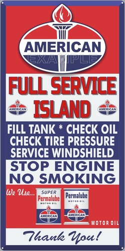 American gas station - gas, full