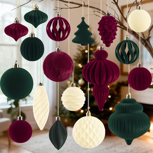 Velvet hanging ball ornaments - ball,