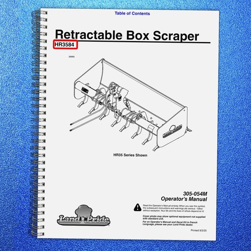 Land pride hr3584 - pride, box