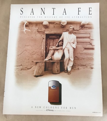 Santa cologne print 1988 - fe, ad