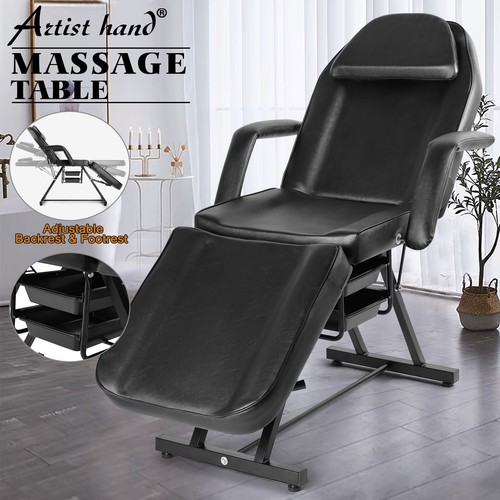 Black recliner massage - black,