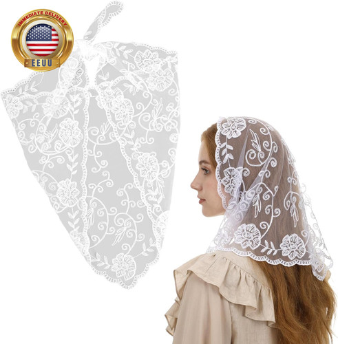 Mantilla veils catholic lace - mantilla,