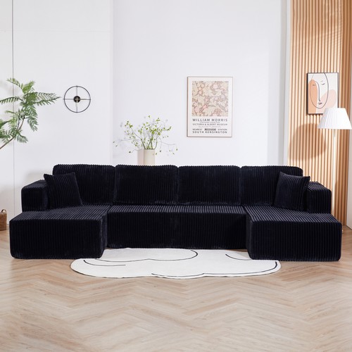 130 shape corduroy modular - 130", u-shape