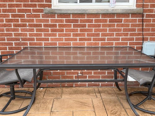 Outdoor glass patio - glass,