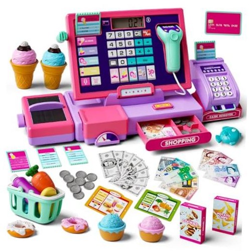 Upgraded kids cash register - upgraded,