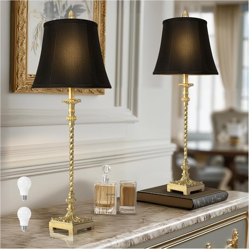 Tall vintage table lamp - vintage,