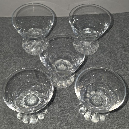 Vtg set glassware sherbet - 5,