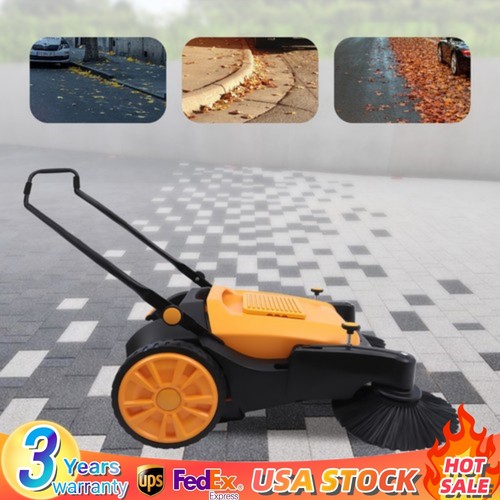 Hand push sweeper pavement - hand,