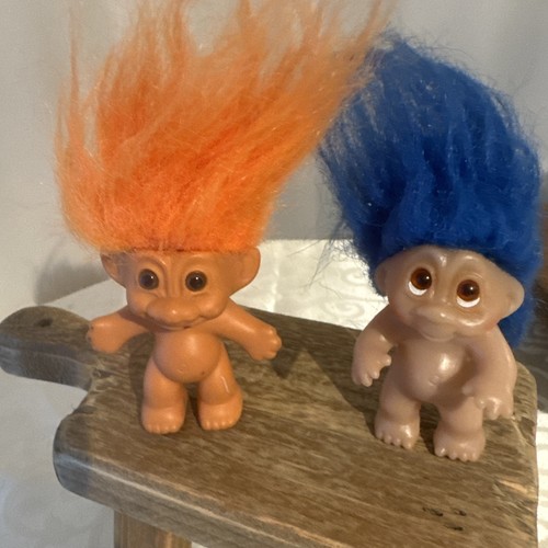 Vintage troll dolls - dam, blue