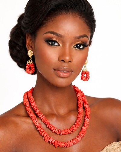Traditional coral beaded - traditional,