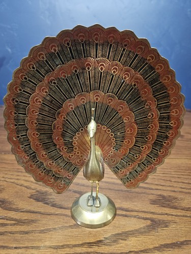 Male peacock solid - solid, brass