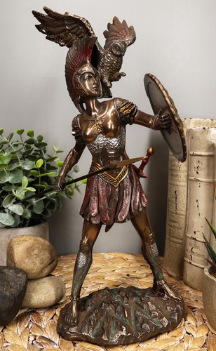 Athena minerva with wise owl - athena,