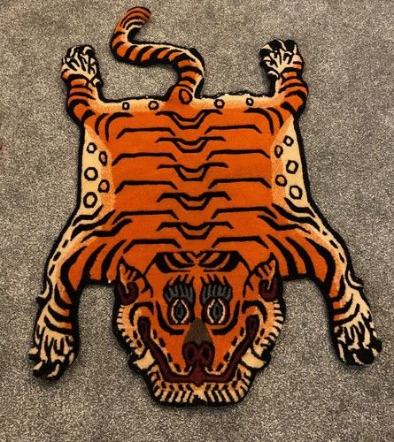 Hand knotted tibetan tiger - tibetan,