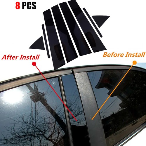 Black pillar posts covers - black,
